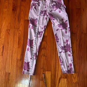 Mossimo brand Floral Pink and Purple Jeans